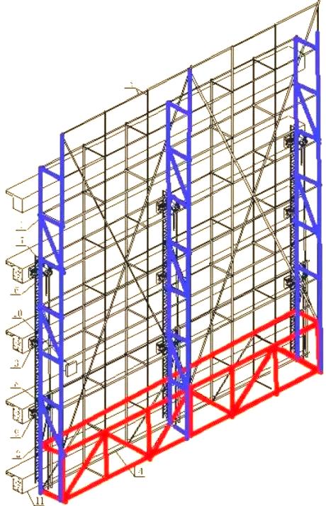 附著式升降腳手架的構造優勢與施工安全指南